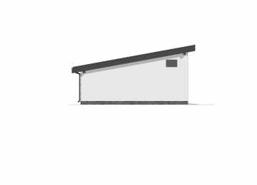 Проект двухместного гаража в стиле минимализм - P242-3