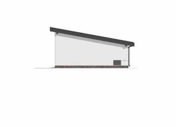 Проект двухместного гаража в стиле минимализм - P242-3