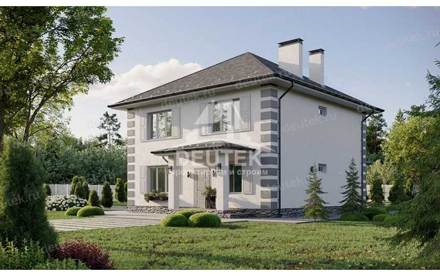 Проект узкого одноэтажного дома с площадью 150 кв м - LK-313