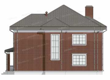 Проект двухэтажного жилого дома  DTE-59