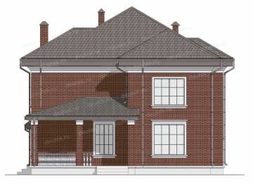 Проект двухэтажного жилого дома  DTE-59
