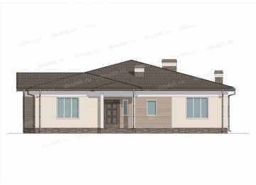Проект одноэтажного дома DTE-160