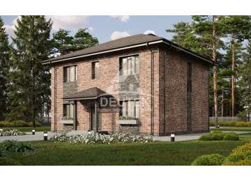 Проект жилого двухэтажного дома с пятью спальнями - LK-311