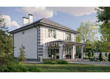 Проект узкого одноэтажного дома с площадью 150 кв м - LK-313