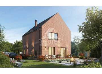 Проект узкого двухэтажного дома с размерами 16 м на 8 м - LK-337