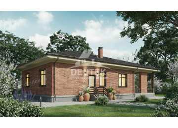 Проект загородного одноэтажного дома с площадью до 150 кв м - LK-359