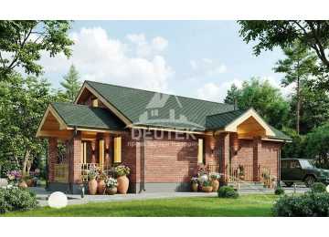 Проект жилого одноэтажного дома с площадью до 150 кв м - LK-371
