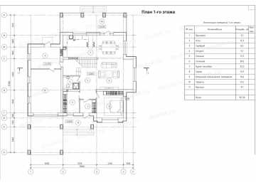 Проект двухэтажного  дома с гаражом   DTE10