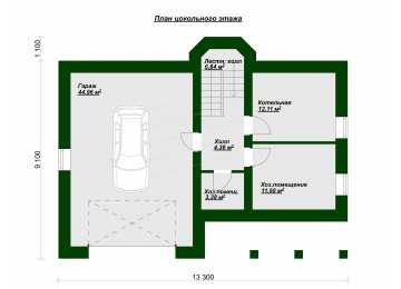 Проект трёхэтажного дома  SK-119