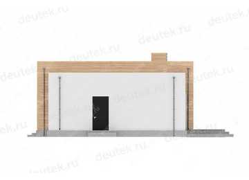 проект узкого одноэтажного дома с размерами 22 м на 13 м LK-43