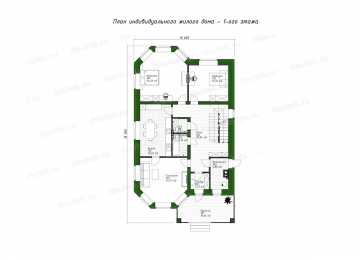 Проект индивидуального  жилого дома DTE-171