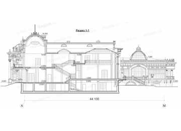 Проект трехэтажного дома из кирпича с бассейном L-13