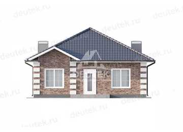 Проект жилого одноэтажного дома с размерами 9 м на 13 м и площадью до 100 кв м - LK-170
