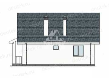 Проект загородного квадратного одноэтажного дома с одной спальней - LK-288