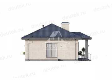 Проект узкого одноэтажного дома с размерами 10 м на 14 м - LK-305