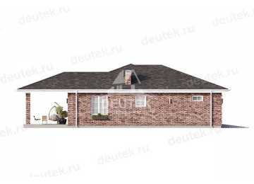 Проект загородного одноэтажного дома с двухместным гаражом - LK-306