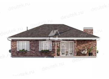 Проект загородного одноэтажного дома с двухместным гаражом - LK-306