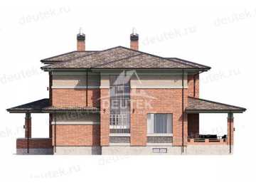 Проект узкого двухэтажного дома с подвалом - LK-309