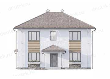Проект жилого двухэтажного дома с размерами 13 м на 10 м - LK-316
