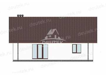 Проект жилого одноэтажного дома из газобетона - LK-338