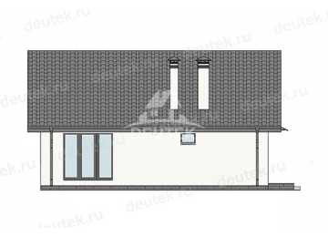 Проект дачного одноэтажного дома с террасой - LK-339