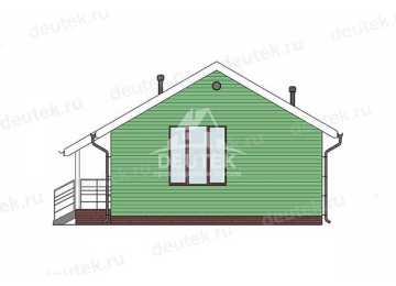 Проект узкого одноэтажного дома из газобетонного блока - LK-345