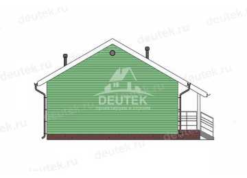 Проект узкого одноэтажного дома из газобетонного блока - LK-345