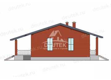 Проект загородного одноэтажного дома с размерами 16 м на 18 м - LK-372