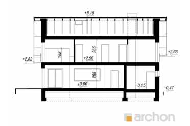 Проект двухэтажного дома с мансардой и гаражом DT1014