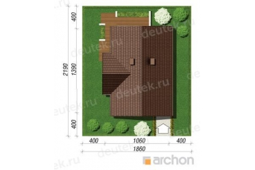 Проект одноэтажного дома до 100 кв м DT0412