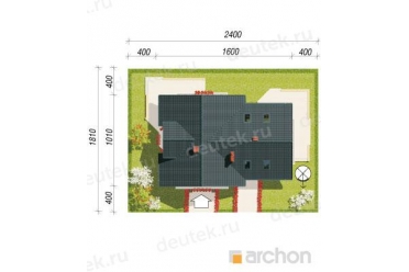 Проект двухэтажного узкого дома 16 на 10 м DT0460