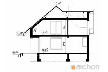 Проект дома из керамических блоков с гаражом DT0670