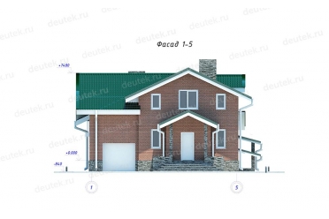 Проект коттеджа с бильярдной и сауной 11х14 DT0505