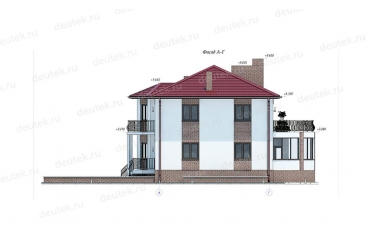 Проект загородного дома с гаражом и сауной DT0516